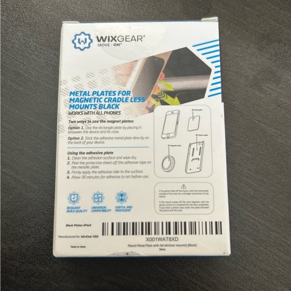 Black Metal Plates for Magnetic Mounts - Picture 2 of 2